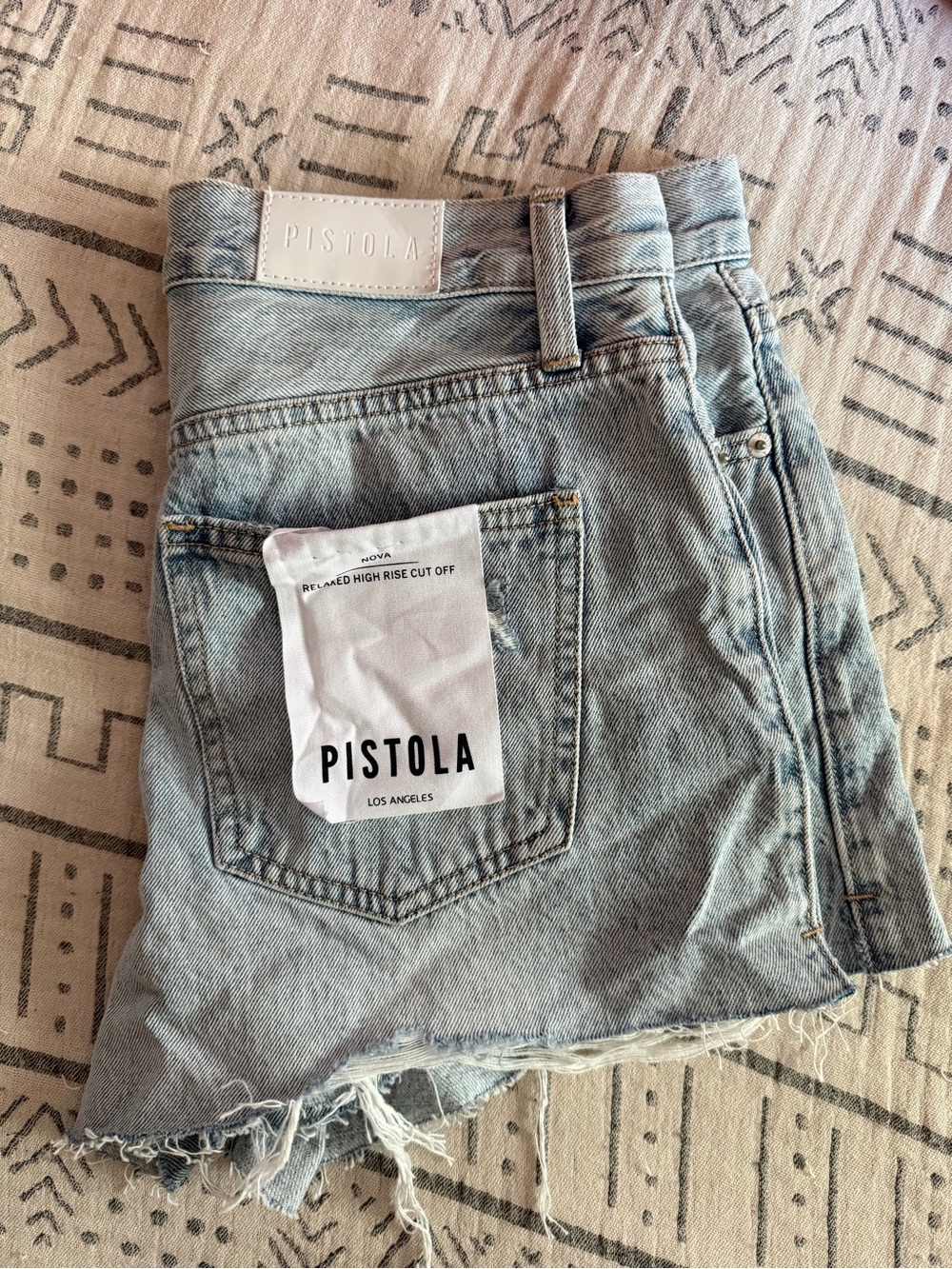 Pistola high-rise cut off shorts